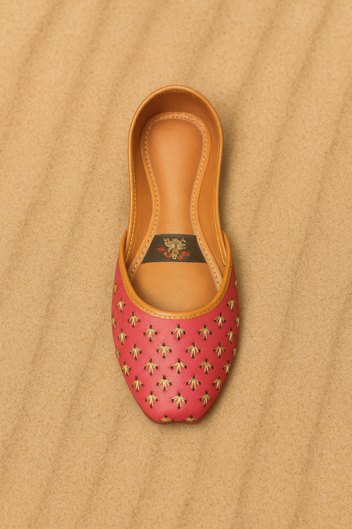 Royal Pink Handcrafted Khussa - Image 4