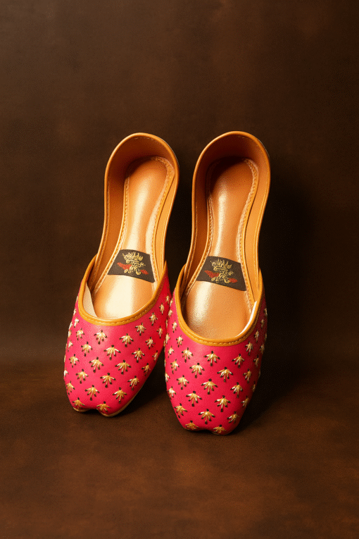 Royal Pink Handcrafted Khussa - Image 2