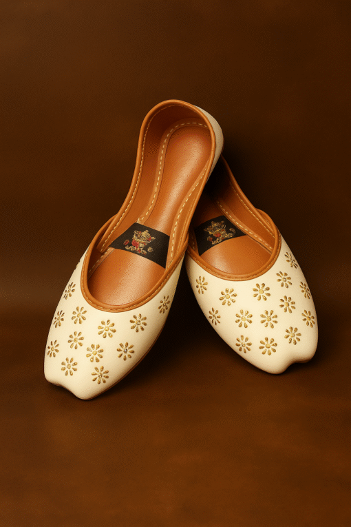 Noor-e-zuakh-Beigh – Handcrafted Gold  Tilla Khussa - Image 3