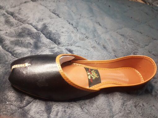 Classic Black Leather Khussa - Image 5